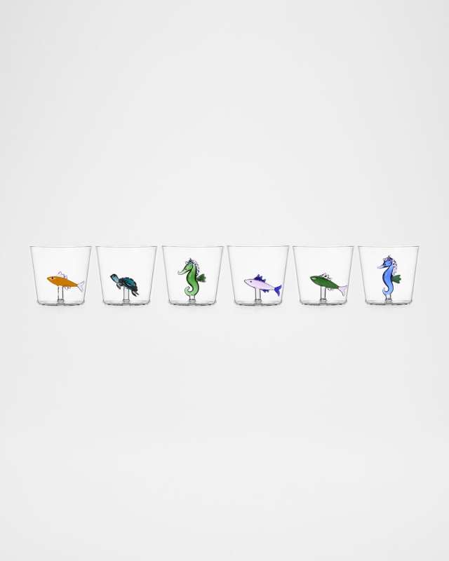 Marine Garden Assorted Tumblers, Set of 6